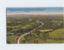 Postcard Aerial View, showing the Turnpike Roadway, West Virginia Turnpike, WV for sale  Shipping to South Africa