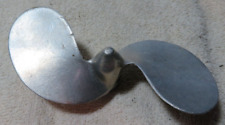 VINTAGE 2 BLADE OUTBOARD BOAT MOTOR  5" ALUMINUM PROP PROPELLER W/set screw, used for sale  Shipping to South Africa