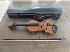 Violino antigo 4/4 sem marca com tailpiece floral embutido estojo vintage comprar usado  Enviando para Brazil