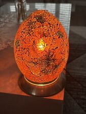 crackle glass table lamp for sale  CRAIGAVON