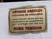 Ancienne plaque électricité d'occasion  Pouilly-sous-Charlieu