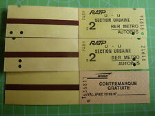 Tickets ratp contremarques d'occasion  Neuilly-Plaisance