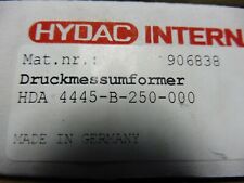Hydac druckmeßumformer 250bar gebraucht kaufen  Simmern/ Hunsrück