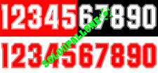 numeri numero milan bianchi o rossi in flock anni 87/94 adidas kappa usato  Vanzaghello