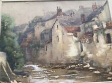 Olive Dutton Green,Rowley Gallery framed watercolour  signed— Lynmouth Devon ?, used for sale  Shipping to South Africa