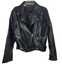 women black leather jacket for sale  San Jose