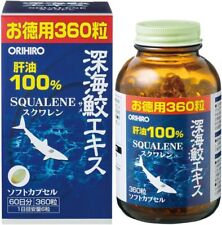 ORIHIRO Deep Sea Shark Extract Capsule 360 Capsules 60 days Shark Liver Oil, używany na sprzedaż  Wysyłka do Poland