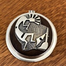 Marcus Coochwikvia HopiCrafts Vintage Pendant Ironwood Sterling Silver Figure 87, used for sale  Shipping to South Africa