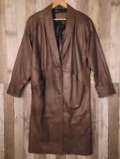 Vintage leather trench for sale  Shipping to Ireland