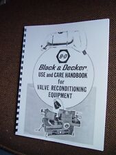 Amoladora de válvulas Black & Decker manual y refractor de asiento segunda mano  Embacar hacia Argentina