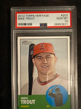 2012 Topps Heritage Mike Trout PSA 10 GEM MINT for sale  Lowell