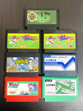 Lote de 7 cartuchos de juego para béisbol de golf Nintendo Famicom Mahjong segunda mano  Embacar hacia Argentina