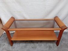 G Plan Mid Century Teak Sleigh Glass Top Coffee Table for sale  Shipping to South Africa