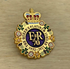 Queen Elizabeth II Platinum Jubilee Pin Badge Royalty Memorabilia Collectables for sale  Shipping to South Africa