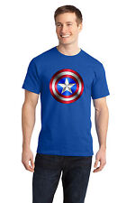  Camiseta Captain America, Azul, 100% Algodão e Misturas, Tamanhos Adulto e Infantil comprar usado  Enviando para Brazil