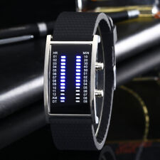 Relojes LED binarios parejas amantes reloj regalo moda hombres mujeres lujo luz azul segunda mano  Embacar hacia Argentina