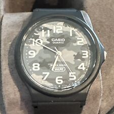 Usado, Relógio analógico Casio MQ24-8CL masculino pulseira de borracha preta mostrador camuflado preto comprar usado  Enviando para Brazil