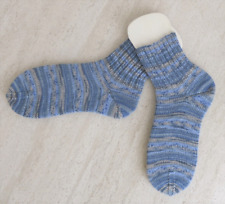 Socken handgestrickt blau gebraucht kaufen  Walzbachtal