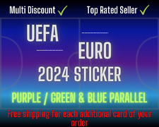 PEGATINA Topps UEFA Euro 2024 - púrpura y azul y verde paralelo - a elegir segunda mano  Embacar hacia Argentina
