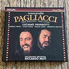 Leoncavallo, Pagliacci, Pavarotti, Muti [boxed + Libretto] for sale  Shipping to South Africa