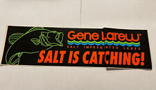 GENE LAREW BASS FISHING BOAT VINYL TRUCK STICKER DECAL GRAPHICS 13.5” lures salt for sale  Shipping to South Africa