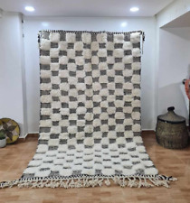 Moroccan Beni ourain  Wool rug Handmade Checkered Tufted Berber Boho rug 5x8 FT, usado segunda mano  Embacar hacia Argentina