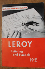 Catálogo K+E Keuffel & Esser 1945 letras e símbolos Leroy comprar usado  Enviando para Brazil