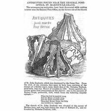 Usado, Antiguidades de Londres encontradas perto de St Martins Le Grand Correios - Impressão antiga 1844 comprar usado  Enviando para Brazil