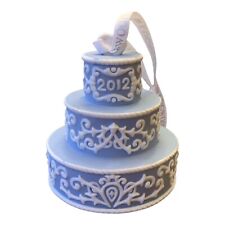 Usado, Wedgewood 2012 Nuestra Primera Navidad Juntos Azul Blanco Jarzape Adorno Pastel segunda mano  Embacar hacia Argentina