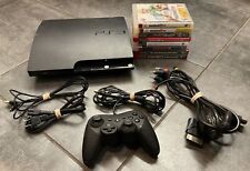Sony PlayStation 3 PS3 Slim 250GB Console W/ 19 Games, Cords & Controller TESTED for sale  Shipping to South Africa