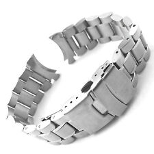 Bracelet de montre en acier inoxydable incurvé Bracelet de montre en métal 22 mm d'occasion  Saint-Ouen-l'Aumône