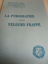 Catalogue pyrographie velours d'occasion  Vesoul
