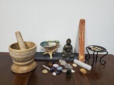 Lot Of New Age Chakra Healing Crystals Incense Ash Catchers Mortar for sale  Shipping to South Africa