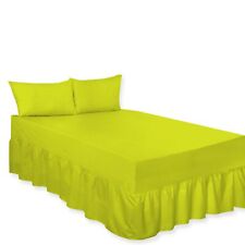 lime green bed sheets for sale  ROCHDALE