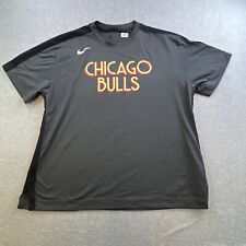 Camisa masculina Nike Chicago Bulls XL cinza manga curta Dri Fit NBA basquete adulto comprar usado  Enviando para Brazil