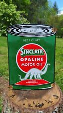 Usado, Placa de bomba de gasolina Sinclair Opaline Dino óleo de motor vintage comprar usado  Enviando para Brazil