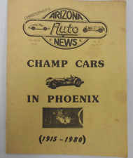 Coches campeones de noticias de carreras de autos de Arizona en Phoenix 1915-1980 autos de campeonato segunda mano  Embacar hacia Argentina