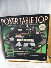 Used, Foldable Poker Table Top With Chips Cards And Material Play Mat By Cardinal for sale  Shipping to South Africa