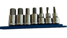 GearWrench 7 Piece 1/2" Drive Hex Bit Metric Socket Set With Socket Rail 80720 for sale  Shipping to South Africa