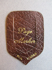 Leather bookmark brown for sale  NORWICH