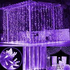 Twinkle Star 300 LED luzes de cortina de janela interna/externa - Roxo, usado comprar usado  Enviando para Brazil