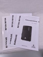 Behringer Eurolive B212A/B215A 2006 User Manual English Dutch French for sale  Shipping to South Africa