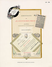 Tipografía decorativa y diseño impreso 1891 intercambio de patrones gráficos #E583 segunda mano  Embacar hacia Argentina