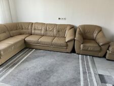 Leder ecksofa beige gebraucht kaufen  Lauenburg/ Elbe