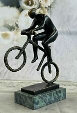Bicicleta de montanha MTB ciclista bronze mármore estátua escultura prêmio troféu venda, usado comprar usado  Enviando para Brazil