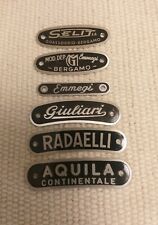 Insignias de asiento de motocicleta italianas. Parilla, Guzzi, Gilera... segunda mano  Argentina 