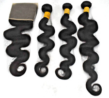 Body Wave Brazilian 3 Hair Bundles With Frontal (20 22 24+18 HD Lace Frontal), used for sale  Shipping to South Africa