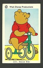 Tarjeta sueca de Winnie the Pooh montando un triciclo vintage de los años 70 de Walt Disney BHOF segunda mano  Embacar hacia Argentina