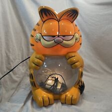 Vintage 1978 Garfield the Cat 18" Lighted 2 Gallon Fish Tank Aquarium, used for sale  Shipping to South Africa