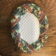 Fitz & Floyd Christmas Oval Plate With Ribbons And  Berries, used for sale  Shipping to South Africa